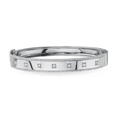 0.55ct 14k White Gold Diamond Bangle